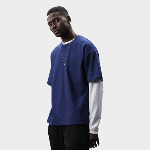 LEGACY OVERSIZED T-SHIRT - Indigo bedrucken, Art.-Nr. S03996-IO-XL