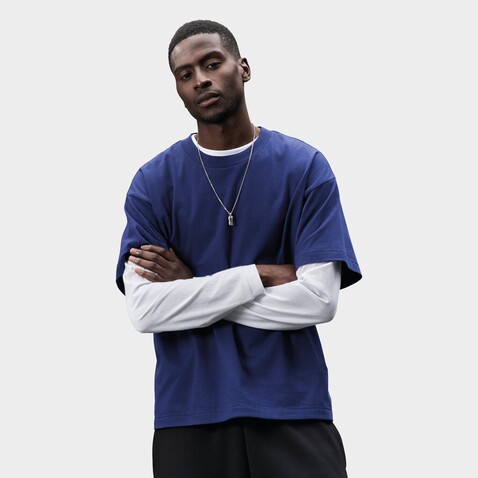 LEGACY OVERSIZED T-SHIRT - Indigo bedrucken, Art.-Nr. S03996-IO-XL