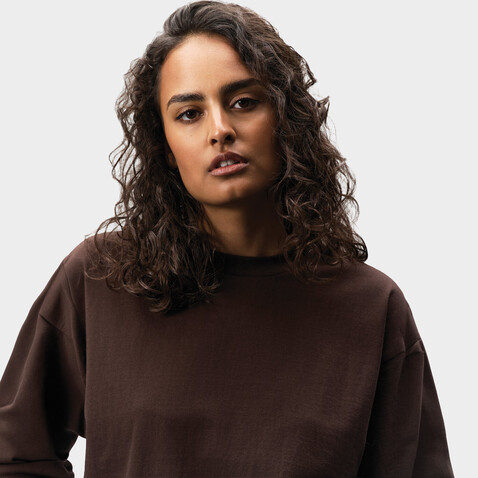 LEGACY OVERSIZED T-SHIRT - Dark Chocolate bedrucken, Art.-Nr. S03996-DC-3XL