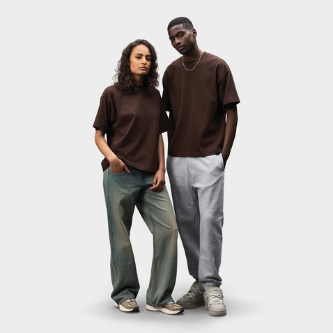 LEGACY OVERSIZED T-SHIRT - Dark Chocolate bedrucken, Art.-Nr. S03996-DC-3XL