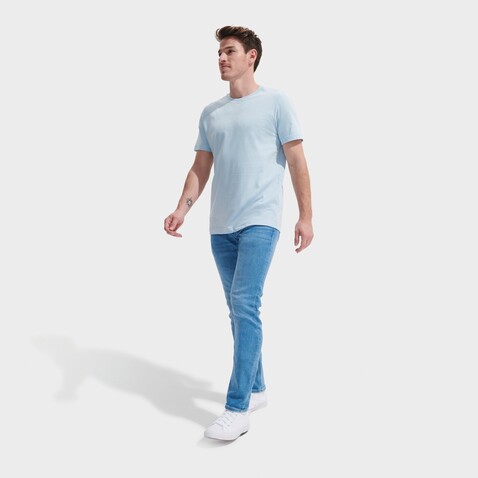 TUNER T-SHIRT - Light Blue bedrucken, Art.-Nr. S04203-LB-4XL