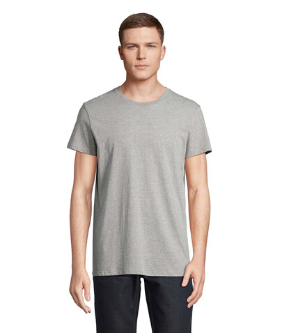RE CRUSADER T-Shirt 150g - Graue Melange bedrucken, Art.-Nr. S04233-GM-M RE CRUSADER T-Shirt 150g - Graue Melange bedrucken, Art.-Nr. S04233-GM-M