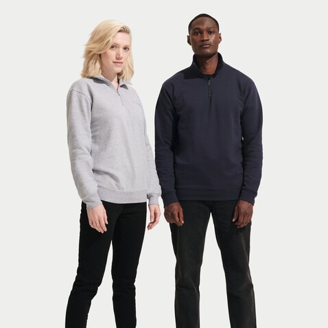 CONRAD Sweater Zip Kragen - French Navy bedrucken, Art.-Nr. S04234-FN-M CONRAD Sweater Zip Kragen - French Navy bedrucken, Art.-Nr. S04234-FN-M