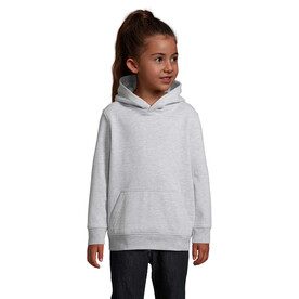 CONDOR KIDS Hoodie - Grau-Melange 2 bedrucken, Art.-Nr. S04238-GY-4XL