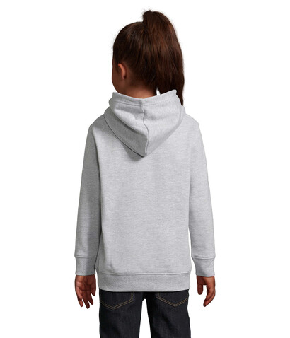 CONDOR KIDS Hoodie - Grau-Melange 2 bedrucken, Art.-Nr. S04238-GY-XL