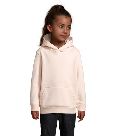 CONDOR KIDS Hoodie - Cremiges Rosa bedrucken, Art.-Nr. S04238-CP-5XL
