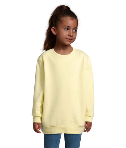 COLUMBIA KIDS Sweater - Hellgelb bedrucken, Art.-Nr. S04239-LY-4XL