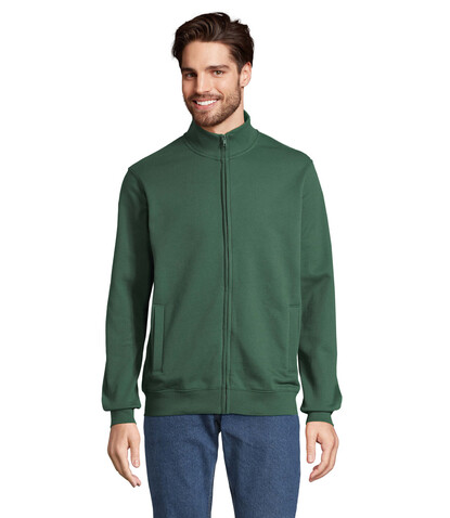 COOPER SWEATSHIRT FULL ZIP - Bottle Green bedrucken, Art.-Nr. S04240-BO-L COOPER SWEATSHIRT FULL ZIP - Bottle Green bedrucken, Art.-Nr. S04240-BO-L