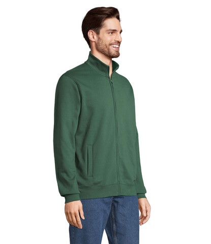 COOPER SWEATSHIRT FULL ZIP - Bottle Green bedrucken, Art.-Nr. S04240-BO-L COOPER SWEATSHIRT FULL ZIP - Bottle Green bedrucken, Art.-Nr. S04240-BO-L
