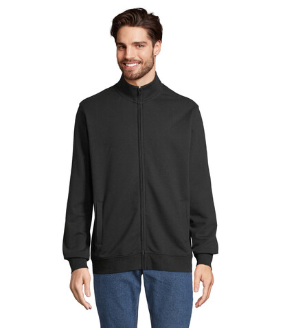 COOPER SWEATSHIRT FULL ZIP - Schwarz bedrucken, Art.-Nr. S04240-BK-XL COOPER SWEATSHIRT FULL ZIP - Schwarz bedrucken, Art.-Nr. S04240-BK-XL