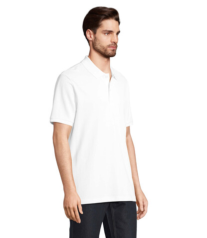 PEGASE Polo Bio 210g - White bedrucken, Art.-Nr. S04242-WH-XS