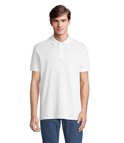 PACIFIC HERREN POLO - White bedrucken, Art.-Nr. S04439-WH-5XL PACIFIC HERREN POLO - White bedrucken, Art.-Nr. S04439-WH-5XL