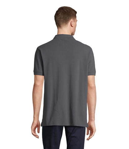 PACIFIC HERREN POLO - Mausgrau bedrucken, Art.-Nr. S04439-MU-M