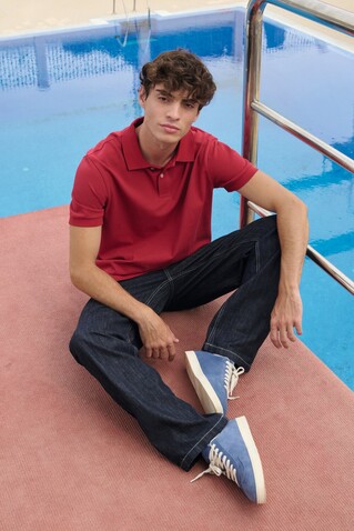 PACIFIC HERREN POLO - Folk Red Twin bedrucken, Art.-Nr. S04439-FR-XL PACIFIC HERREN POLO - Folk Red Twin bedrucken, Art.-Nr. S04439-FR-XL