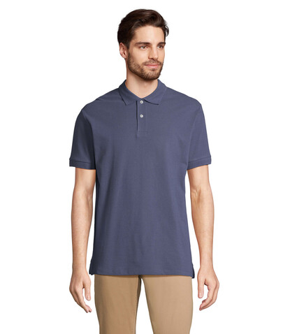 PACIFIC HERREN POLO - Denim bedrucken, Art.-Nr. S04439-DM-L
