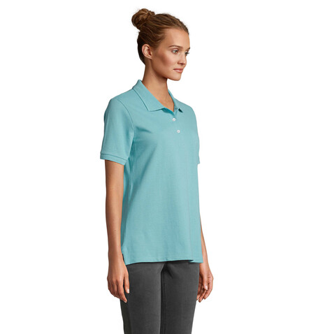 PACIFIC DAMEN POLO - Pool Blue bedrucken, Art.-Nr. S04440-BP-S PACIFIC DAMEN POLO - Pool Blue bedrucken, Art.-Nr. S04440-BP-S