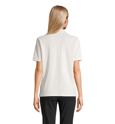 PACIFIC DAMEN POLO - Off-White bedrucken, Art.-Nr. S04440-WW-L