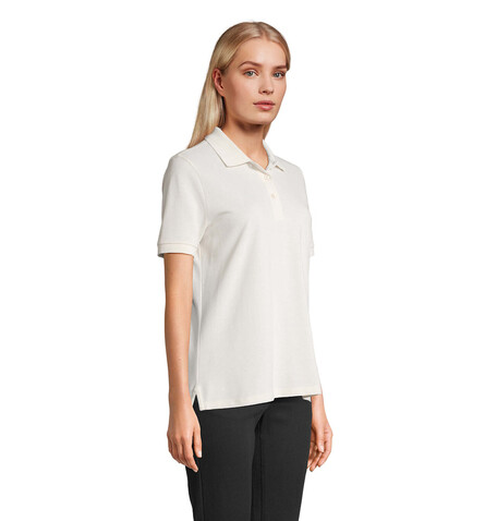 PACIFIC DAMEN POLO - Off-White bedrucken, Art.-Nr. S04440-WW-L