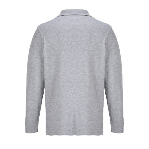 PACIFIC LSL POLO - Grau-Melange 2 bedrucken, Art.-Nr. S04441-GY-M PACIFIC LSL POLO - Grau-Melange 2 bedrucken, Art.-Nr. S04441-GY-M