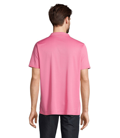 PITCHER UNISEX POLO - Ribbon Pink bedrucken, Art.-Nr. S04442-PI-L