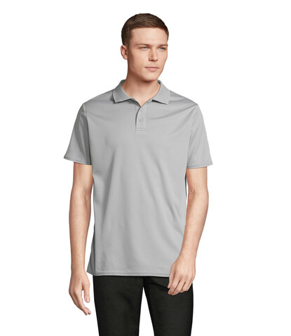 PITCHER UNISEX POLO - Pure Grey bedrucken, Art.-Nr. S04442-PG-L