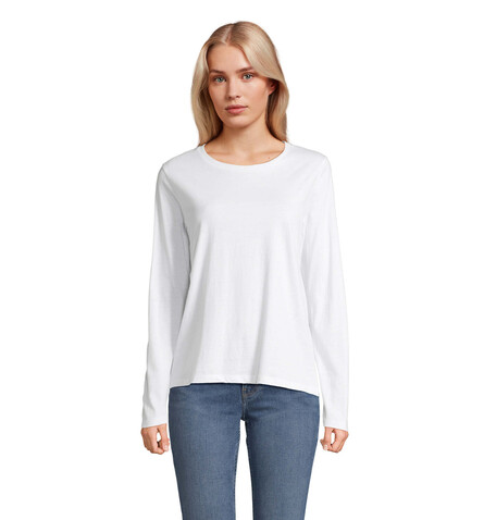 MONARCH DAMEN T-SHIRTS - White bedrucken, Art.-Nr. S04443-WH-3XL MONARCH DAMEN T-SHIRTS - White bedrucken, Art.-Nr. S04443-WH-3XL