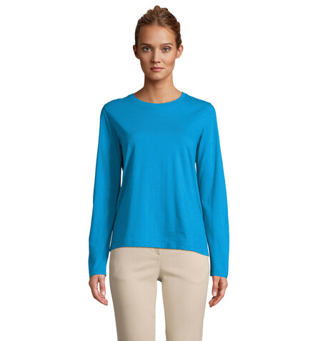 MONARCH DAMEN T-SHIRTS - Aqua bedrucken, Art.-Nr. S04443-AQ-L MONARCH DAMEN T-SHIRTS - Aqua bedrucken, Art.-Nr. S04443-AQ-L