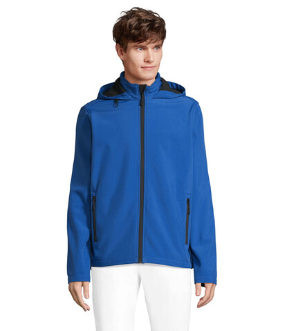 RACE HERREN-KAPUZENJACKE - Royal Blue bedrucken, Art.-Nr. S04447-RB-XXL