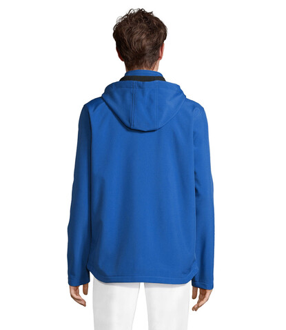 RACE HERREN-KAPUZENJACKE - Royal Blue bedrucken, Art.-Nr. S04447-RB-XXL