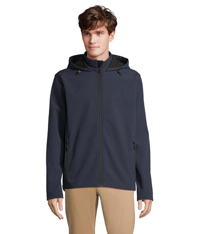 RACE HERREN-KAPUZENJACKE - French Navy bedrucken, Art.-Nr. S04447-FN-XXL
