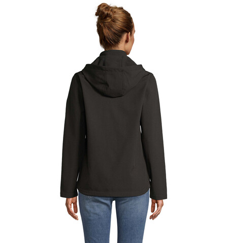 RACE DAMEN-KAPUZENJACKE - Schwarz bedrucken, Art.-Nr. S04448-BK-M RACE DAMEN-KAPUZENJACKE - Schwarz bedrucken, Art.-Nr. S04448-BK-M