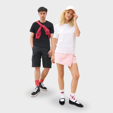 Explorer T-shirt Unisex - Schwarz Recycelt bedrucken, Art.-Nr. S04461-RC-S