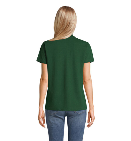 PULSE DAMEN POLO - Bottle Green bedrucken, Art.-Nr. S04501-BO-M