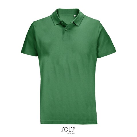 PULSE UNISEX POLO - Kelly Green bedrucken, Art.-Nr. S04502-KG-XXL