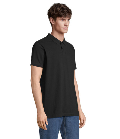 PULSE UNISEX POLO - Schwarz bedrucken, Art.-Nr. S04502-BK-5XL PULSE UNISEX POLO - Schwarz bedrucken, Art.-Nr. S04502-BK-5XL