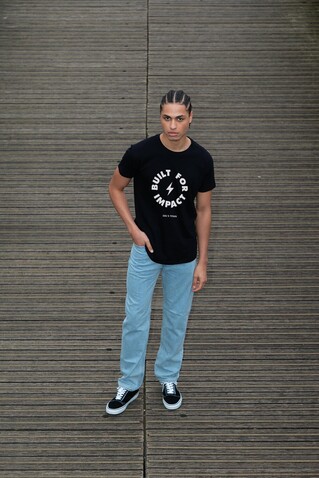 TITAN T-SHIRT 150gr - Black 2 bedrucken, Art.-Nr. S04728-BB-S