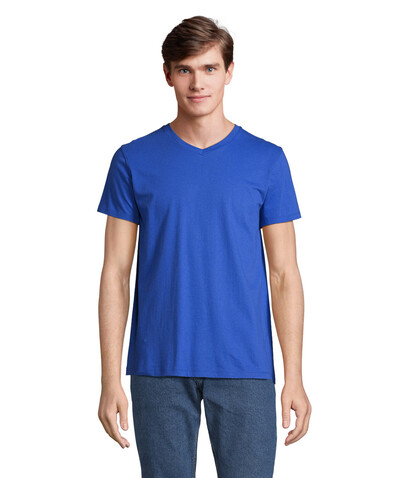 REGENT V V-NECK T-SHIRT - Royal Blue bedrucken, Art.-Nr. S04765-RB-XS REGENT V V-NECK T-SHIRT - Royal Blue bedrucken, Art.-Nr. S04765-RB-XS