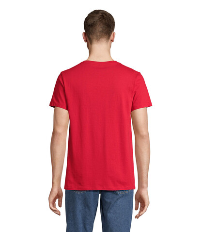 REGENT V V-NECK T-SHIRT - Red bedrucken, Art.-Nr. S04765-RD-S