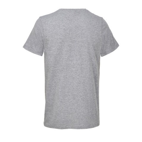 REGENT V V-NECK T-SHIRT - Graue Melange bedrucken, Art.-Nr. S04765-GM-S