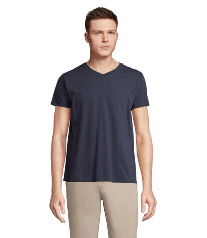 REGENT V V-NECK T-SHIRT - French Navy bedrucken, Art.-Nr. S04765-FN-S REGENT V V-NECK T-SHIRT - French Navy bedrucken, Art.-Nr. S04765-FN-S