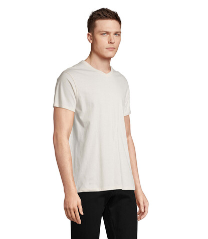 REGENT V V-NECK T-SHIRT - Off-White bedrucken, Art.-Nr. S04765-WW-L REGENT V V-NECK T-SHIRT - Off-White bedrucken, Art.-Nr. S04765-WW-L