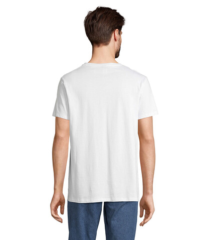 REGENT V V-NECK T-SHIRT - White bedrucken, Art.-Nr. S04765-WH-S