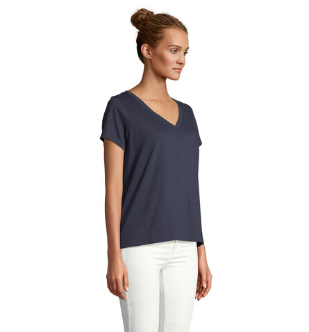 REGENT V T-SHIRT WOMEN - French Navy bedrucken, Art.-Nr. S04766-FN-M REGENT V T-SHIRT WOMEN - French Navy bedrucken, Art.-Nr. S04766-FN-M