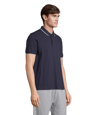 PALERMO POLO-SHIRT - Französische Marine/weiß bedrucken, Art.-Nr. S04769-FW-XXL PALERMO POLO-SHIRT - Französische Marine/weiß bedrucken, Art.-Nr. S04769-FW-XXL