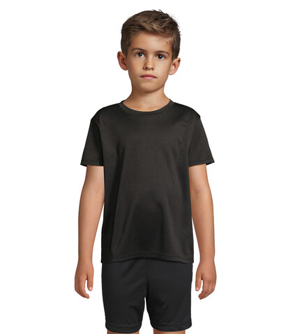 SPRINT KIDS SPORTS T-SHIRT - Schwarz bedrucken, Art.-Nr. S04773-BK-3XL SPRINT KIDS SPORTS T-SHIRT - Schwarz bedrucken, Art.-Nr. S04773-BK-3XL