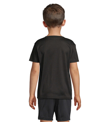 SPRINT KIDS SPORTS T-SHIRT - Schwarz bedrucken, Art.-Nr. S04773-BK-3XL SPRINT KIDS SPORTS T-SHIRT - Schwarz bedrucken, Art.-Nr. S04773-BK-3XL