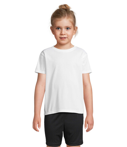 SPRINT KIDS SPORTS T-SHIRT - White bedrucken, Art.-Nr. S04773-WH-4XL SPRINT KIDS SPORTS T-SHIRT - White bedrucken, Art.-Nr. S04773-WH-4XL