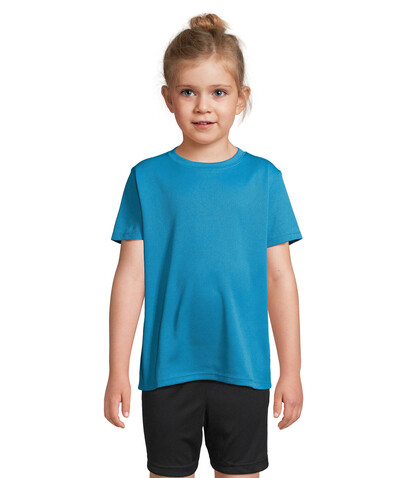 SPRINT KIDS SPORTS T-SHIRT - Aqua bedrucken, Art.-Nr. S04773-AQ-L SPRINT KIDS SPORTS T-SHIRT - Aqua bedrucken, Art.-Nr. S04773-AQ-L