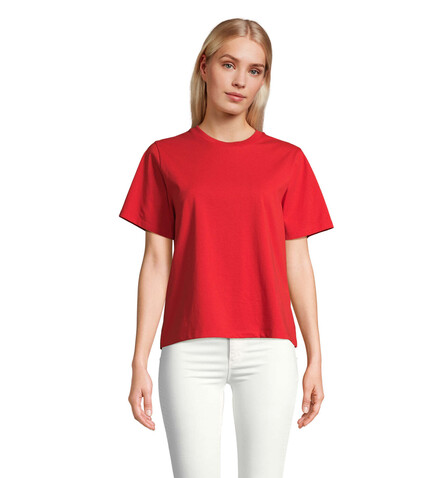 LEGEND DAMEN-T-SHIRT - Bright Red bedrucken, Art.-Nr. S04776-BT-L