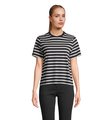 LEGEND DAMEN-T-SHIRT - Navy|Off White bedrucken, Art.-Nr. S04776-BH-XXL